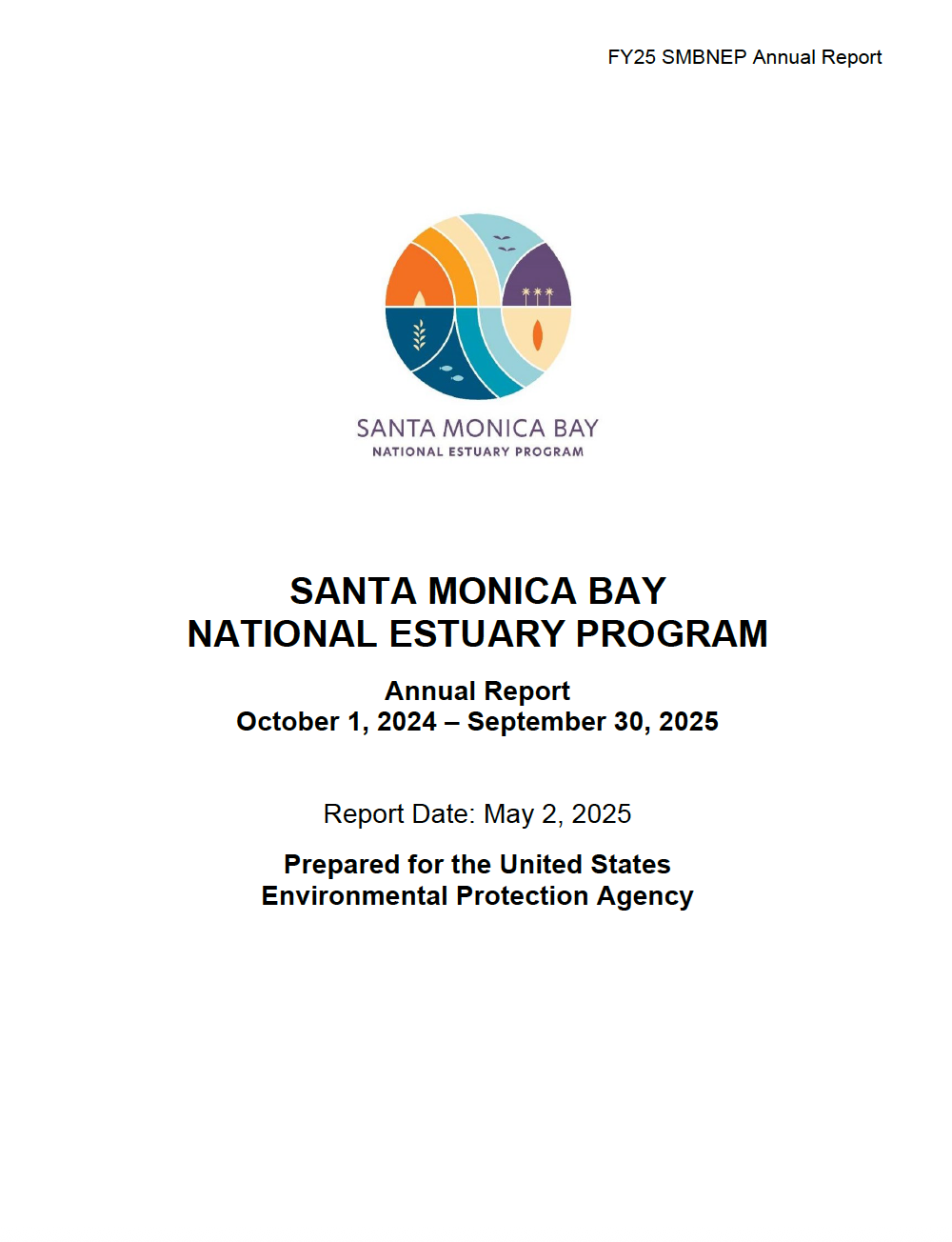 cover page of FY25 annual report displaying SMBNEP logo